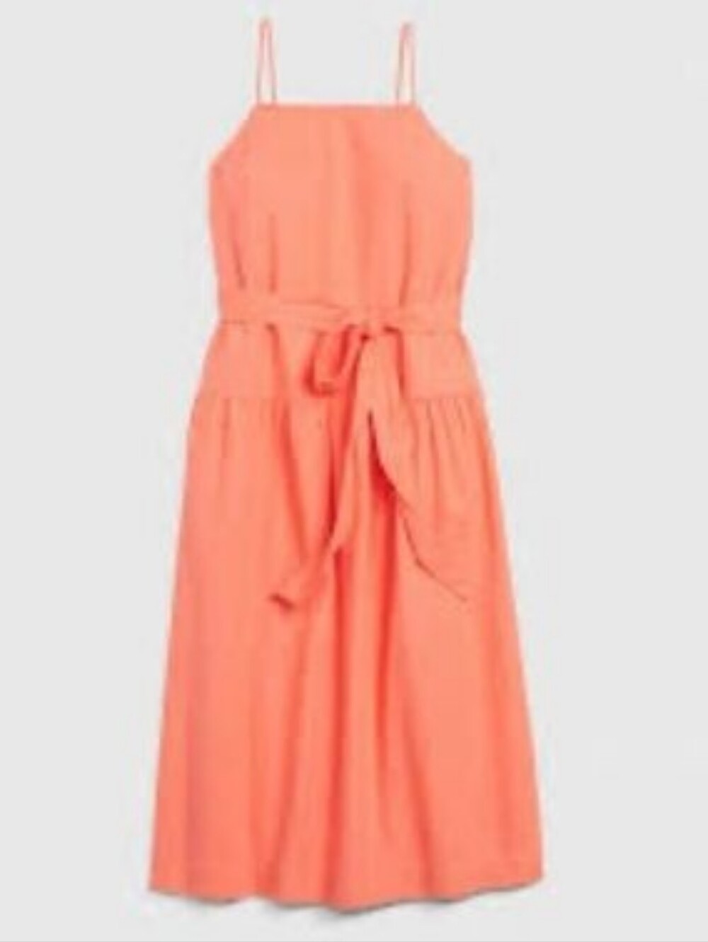 Gap Womens CORAL Linen Maxi Dress XL NWT